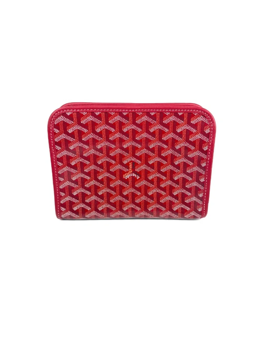 GOYARD Jouvence Red Pouch Cosmetic Toiletry Case PM New